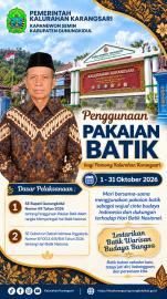 PENGGUNAAN PAKAIAN BATIK DALAM RANGKA HARI BATIK NASIONAL MULAI 1-31 OKTOBER 2026